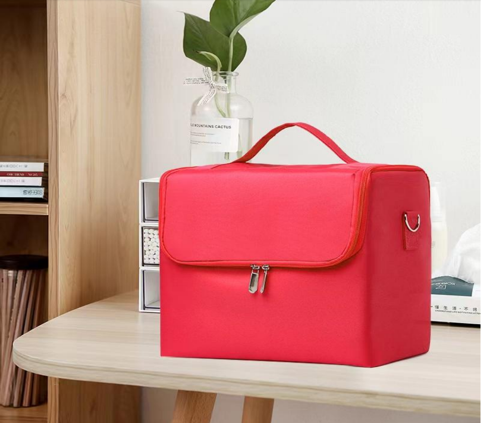 化妆箱/收纳柜桌面/化妆品伴手礼/化妆包/皮革收纳细节图