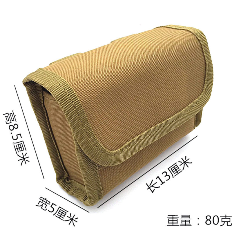 户外战术10孔散弹袋Molle系统腰部子弹袋12G散弹匣多功能附件包