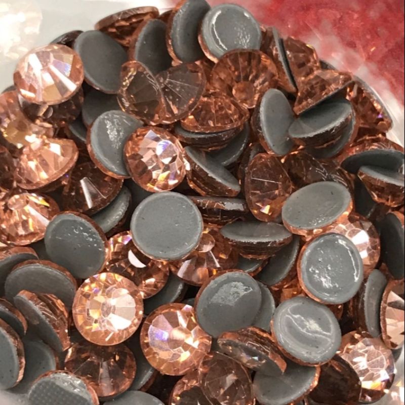 透明黄棕透明树脂钻琉璃钻平底钻