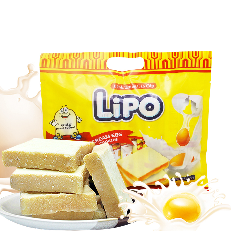 包邮!哈罗每天休闲零食早餐下午茶特色糕点 越南Lipo面包干200g详情图5