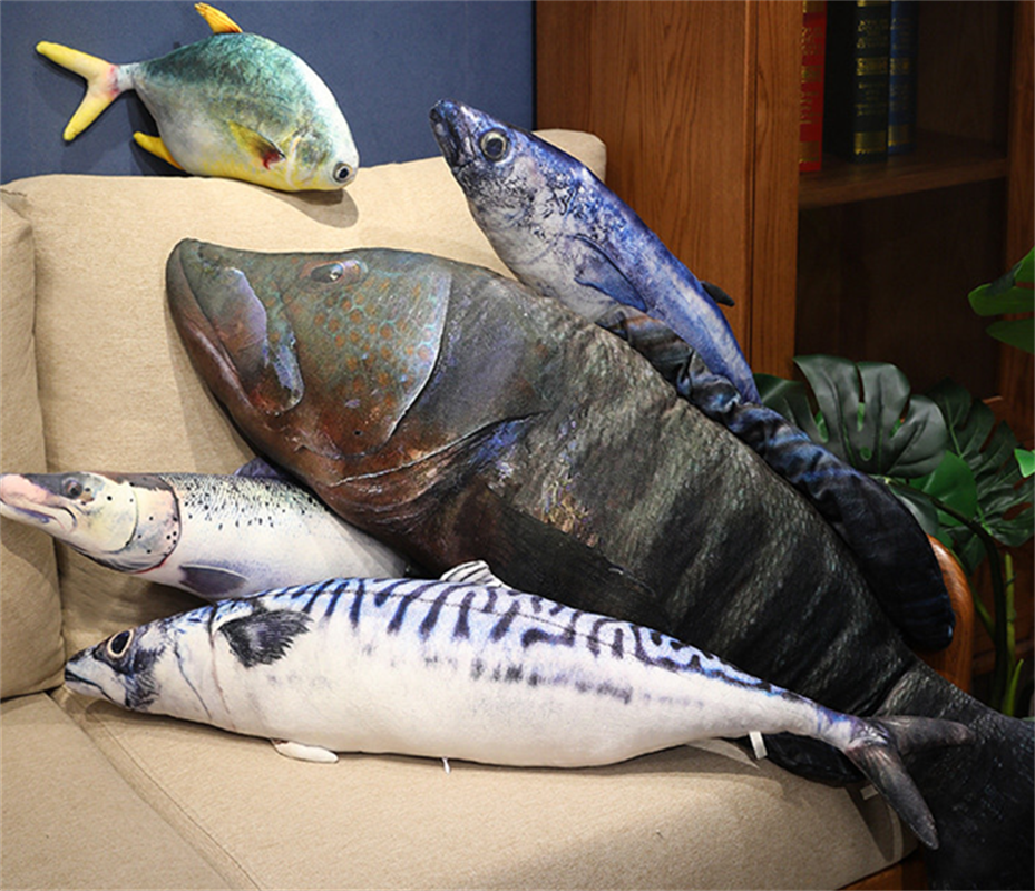 Sea fish dolls, plush toys, figurines, direct delivery from the factory Specification image