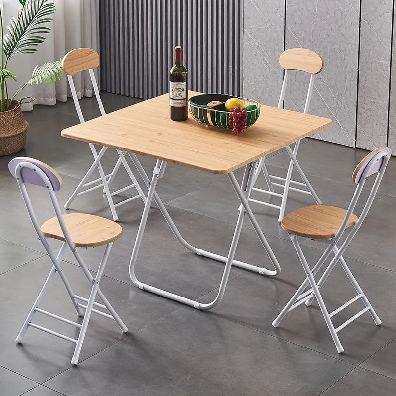 Stand al aire libre portátil mesa cuadrada mesa plegable mesa de comedor para uso doméstico mesa de comedor fácil para 4 personas mesa cuadrada pequeña