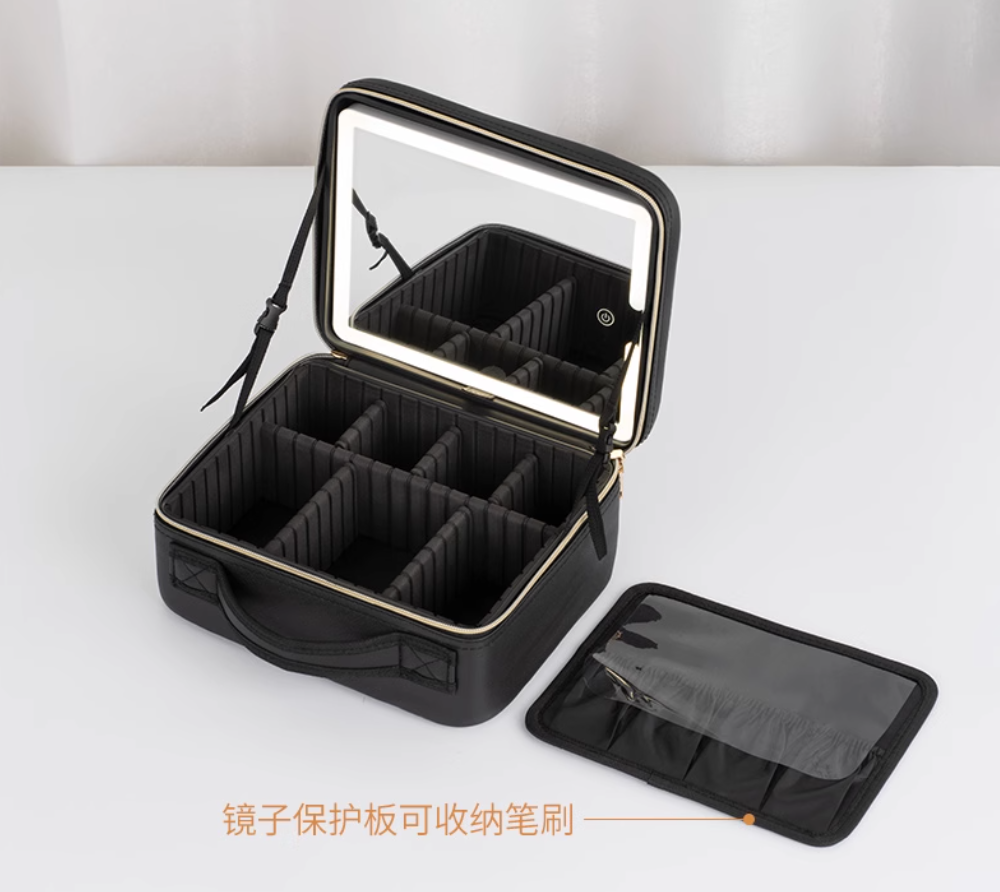 化妆包/面罩/化妆包女2021时尚/化妆包折叠挂钩/hellokitty白底实物图