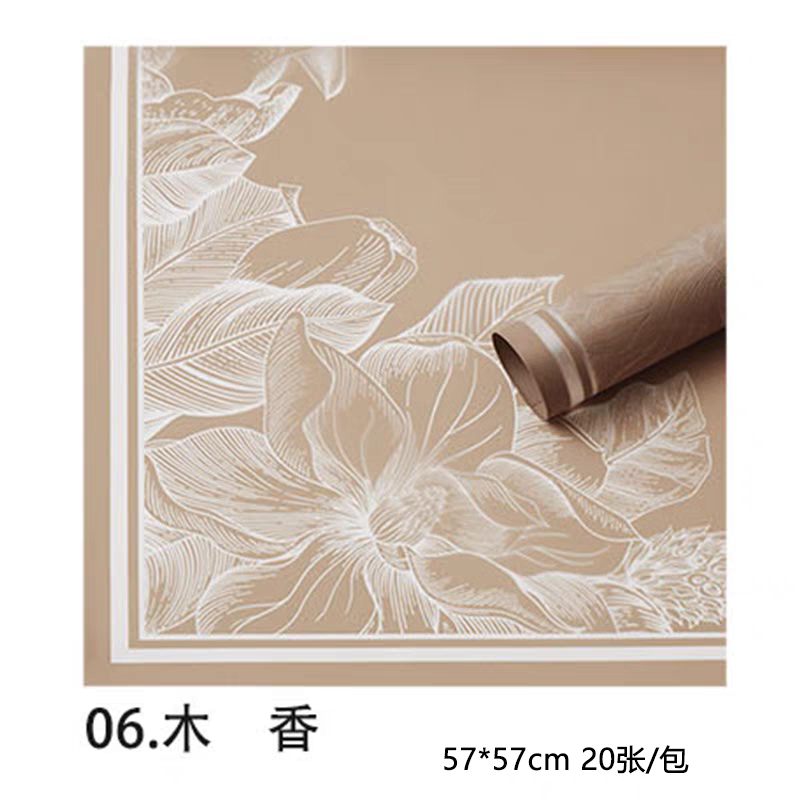 Pengfa Packaging Factory Store Magnolia Jelly Film Waterproof Flower Wrapping Paper, Flower art bouquet Gift Packaging materials Paper, Flower shop Flower art paper, Flower shop Special Flower Wrapping Paper, thickened waterproof Korean paper, Valentine's Day wrapping paper detail image 16