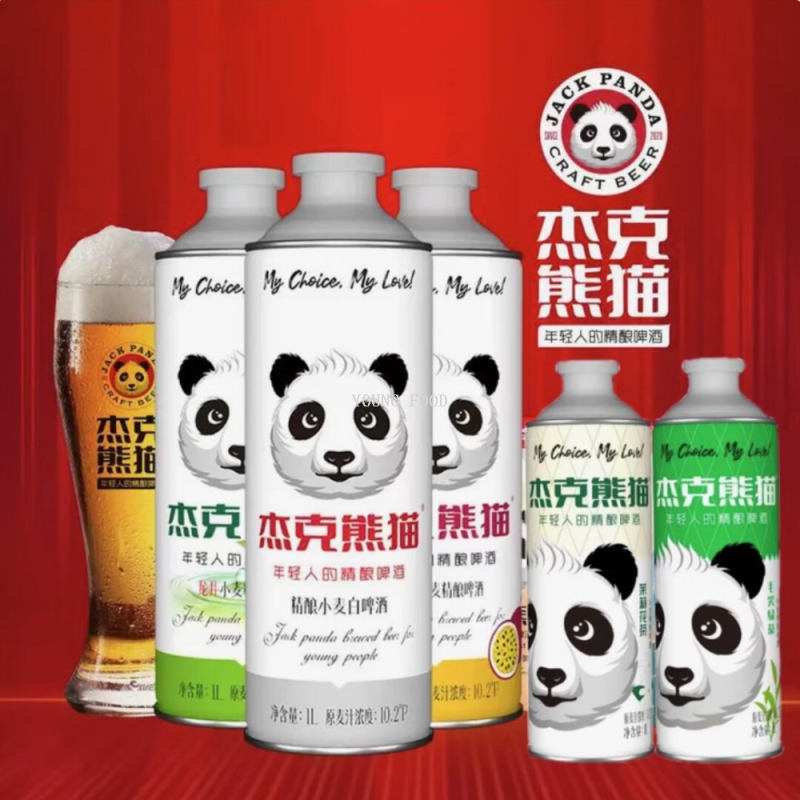 包邮！豹哥XXXTRA GORDON精酿啤酒畅饮 杰克熊猫百香果味啤酒1L