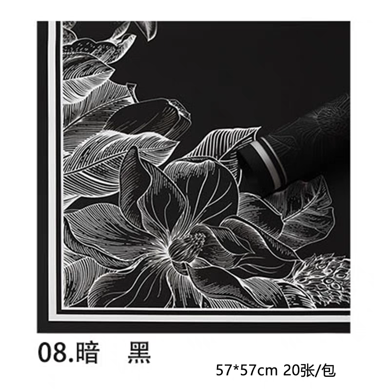 Pengfa Packaging Factory Store Magnolia Jelly Film Waterproof Flower Wrapping Paper, Flower art bouquet Gift Packaging materials Paper, Flower shop Flower art paper, Flower shop Special Flower Wrapping Paper, thickened waterproof Korean paper, Valentine's Day wrapping paper detail image 18
