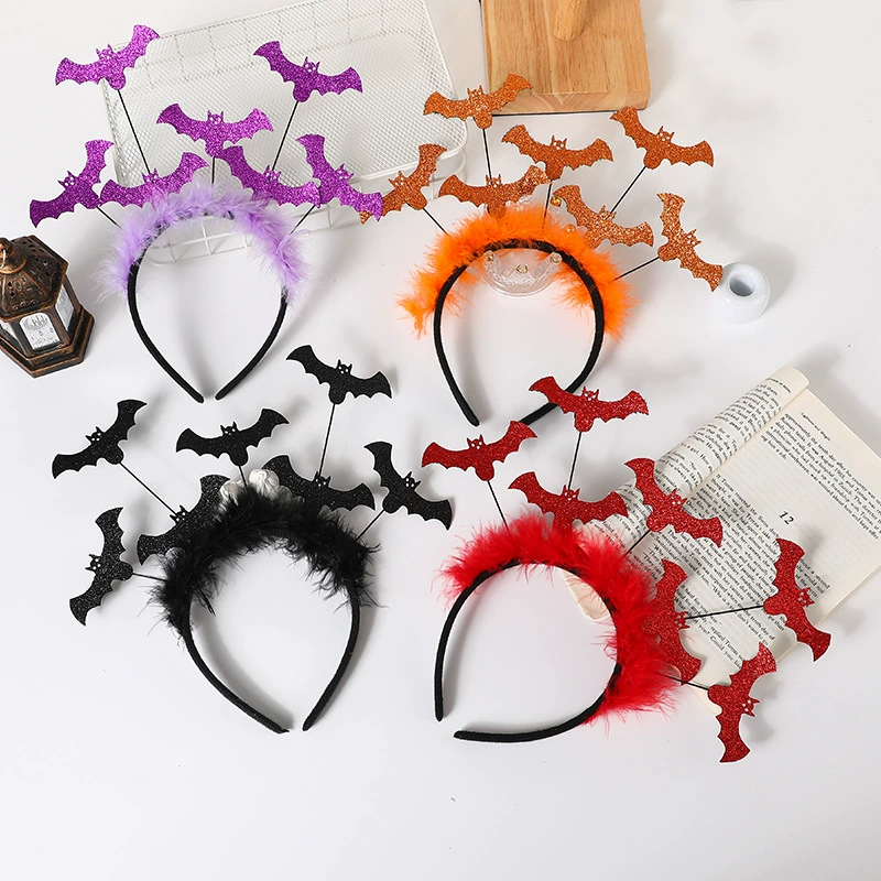 万圣节蝙蝠发箍节日派对头饰男女装扮饰品舞台表演道具发饰