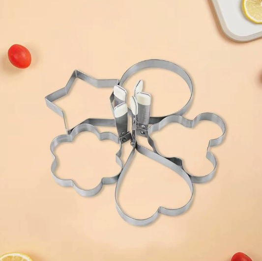 304不锈钢煎蛋模具加厚1.2mm硅胶护手爱心形煎蛋饭团煎饼厨房工具详情1