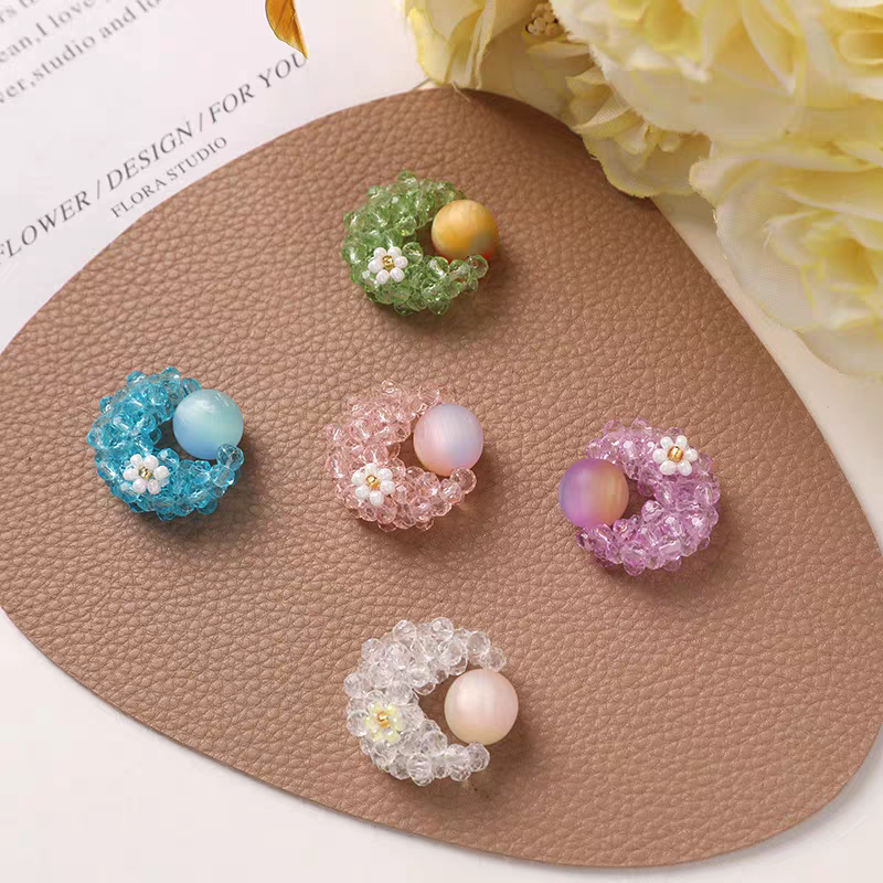 饰品/耳饰/耳环/钛钢耳钉/玫瑰金耳钉细节图