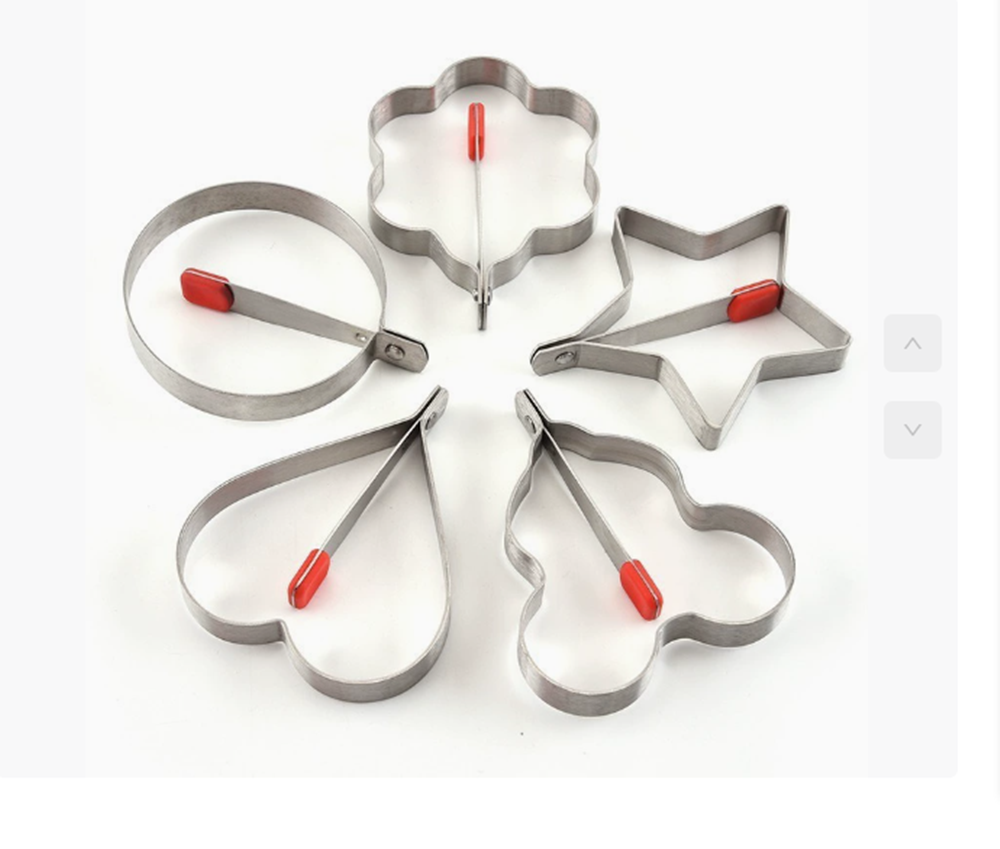 304不锈钢煎蛋模具加厚1.2mm硅胶护手爱心形煎蛋饭团煎饼厨房工具