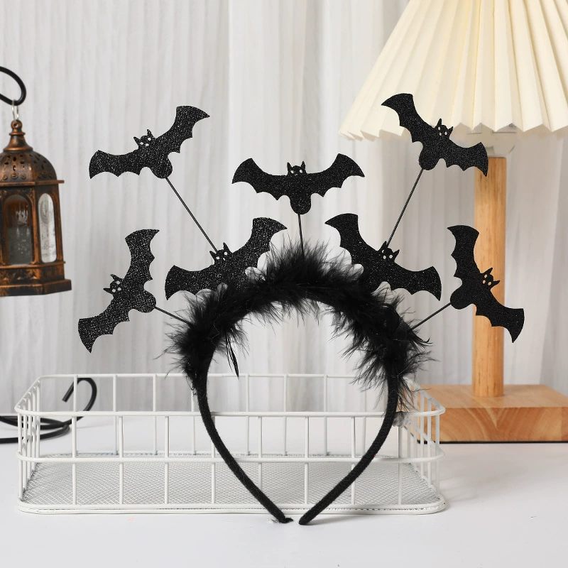 万圣节蝙蝠发箍节日派对头饰男女装扮饰品舞台表演道具发饰详情2