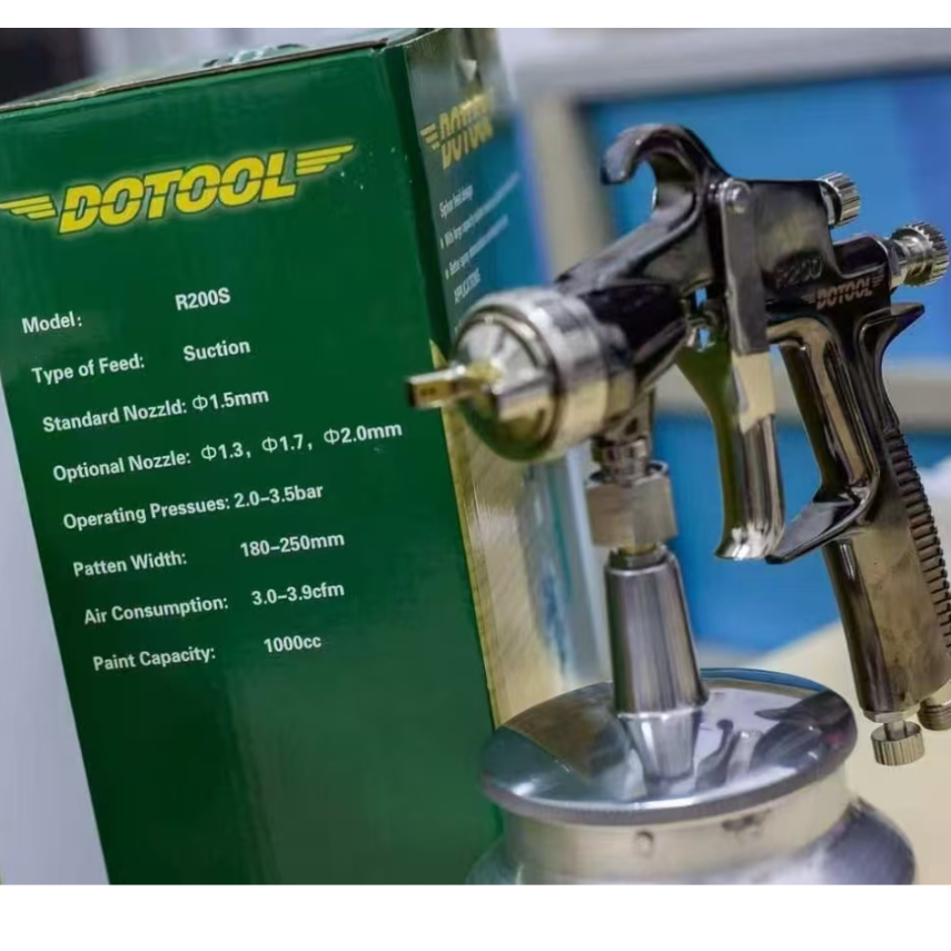 R200S pneumatic spray gun Small area paint repair paint spray gun/leather coat oil/wall painting details Picture