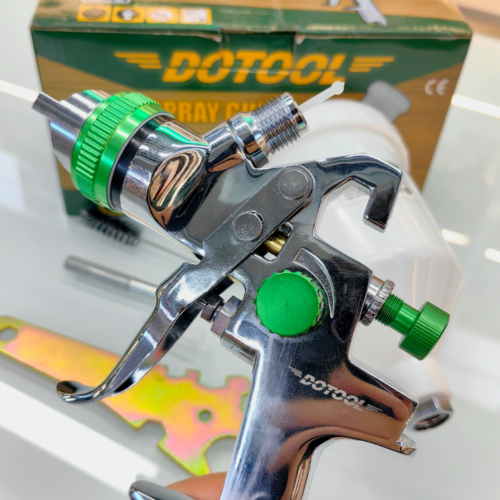 DOTOOL H827-B Pneumatic HVLP Gun Small Area Paint repair Paint gun/leather coat oil/wall painting Item Picture