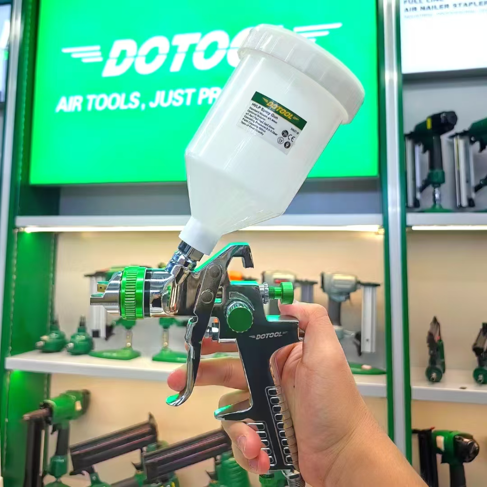 DOTOOL H827-B Pneumatic HVLP Gun Small Area Paint repair Paint gun/leather coat oil/wall painting thumbnail