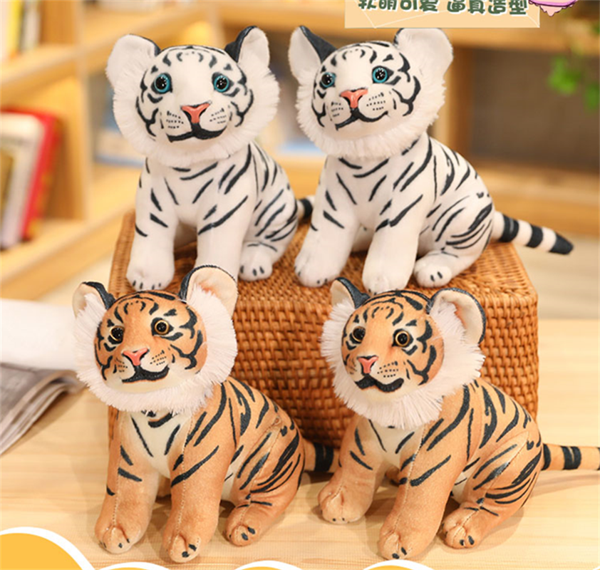 Plush toy doll factory direct delivery of cartoon simulation tiger dolls, New Year's goods, little tiger toy dolls and dolls Specification image