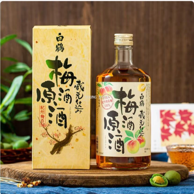 包邮！BAIOCCHI进口米酒洋酒休闲零食日本神户白鹤梅酒利口酒720ml