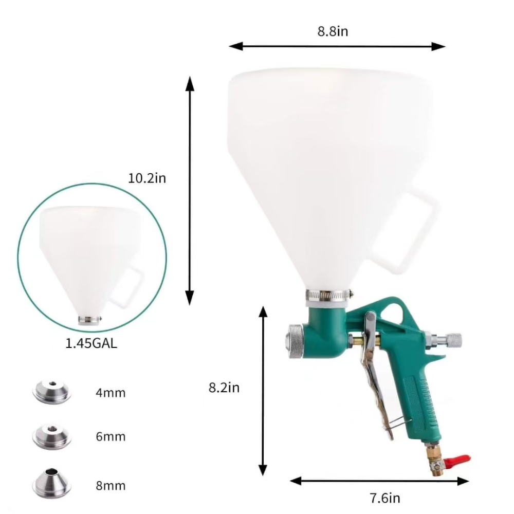 R8300/PTQ Pneumatic Airbrush Paint Repair Paint Airbrush/Home decoration/Wall painting details Picture
