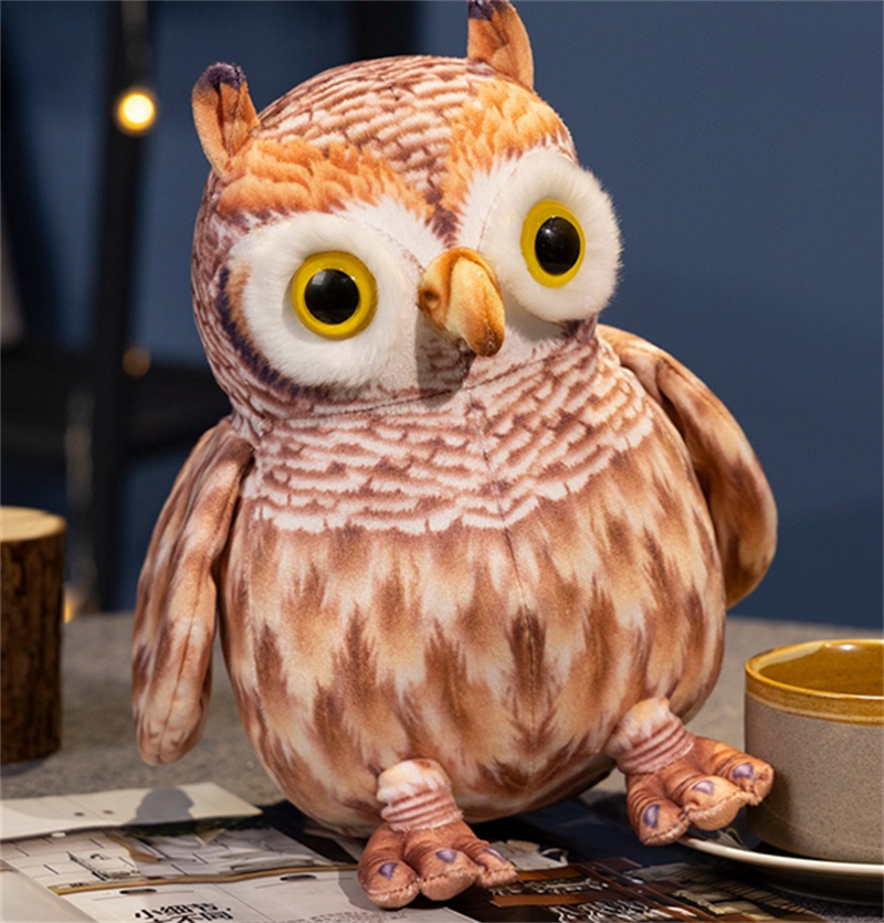 Simulated owl plush toy doll factory straight-hair doll Application Scenario