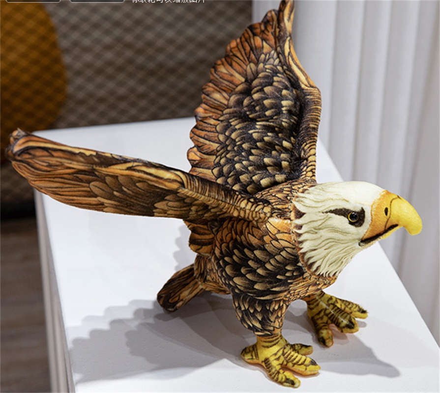 "Simulated Eagle plush toy, plush toy, doll factory direct delivery.
