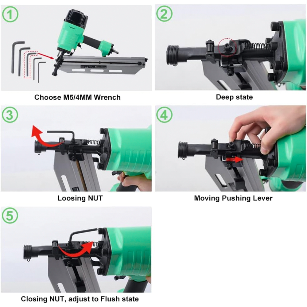 DOTOOL RHF9021C HeavyDuty FramingNailer AirNailGun Application Scenario