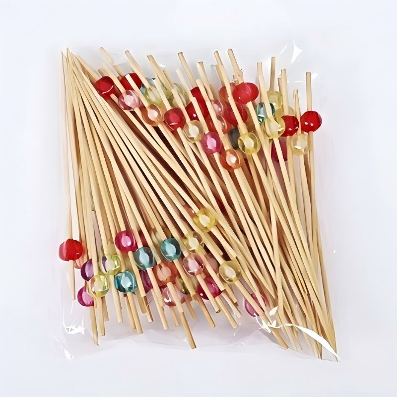 水果叉/水果插签/单手沥水篮/不锈钢户外套装/水果签竹签产品图