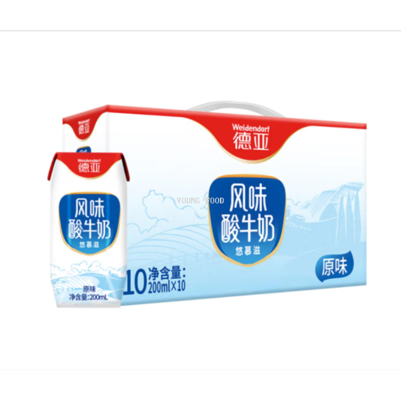 包邮！德亚酸牛奶礼盒 NOIR DE NOIR休闲零食饮料儿童成长奶酸奶图