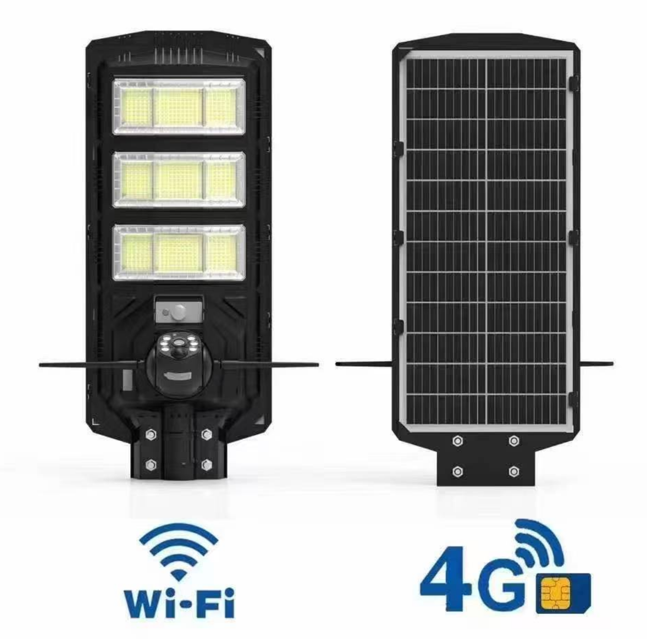 Solar Monitoring Street Lamp 300W, Wifi, 4G Network Two Kinds Of Network Optional, Monitoring Dynamic Control At Any Time