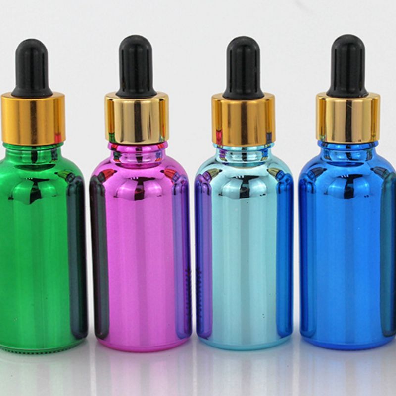 5-100ML电镀精油瓶电镀彩色玻璃DM-048 02