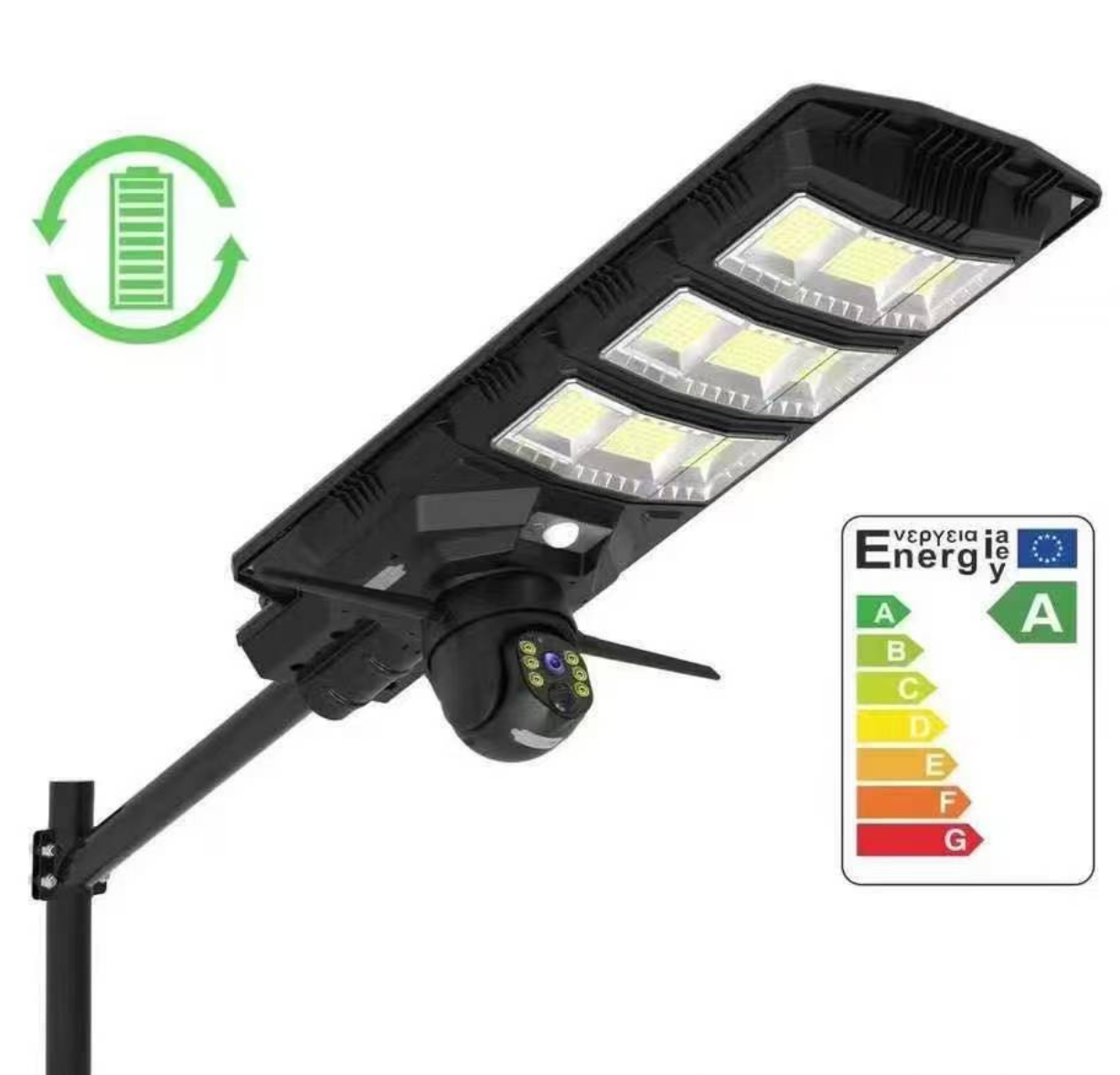 Solar Monitoring Street Lamp 300W, Wifi, 4G Network Two Kinds Of Network Optional, Monitoring Dynamic Control At Any Time Item Picture