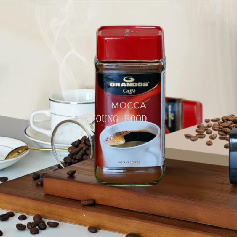 包邮！德国格兰特摩卡黑咖啡速溶50g哈喽每天进口零食冲泡饮料图