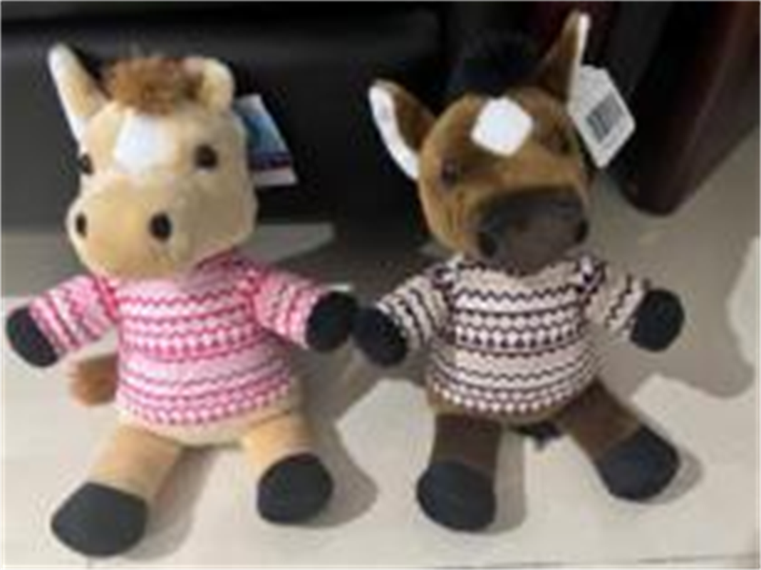 Toys, plush toys, doll factory, direct delivery of figurines, toys, two-color horse dolls Specification image