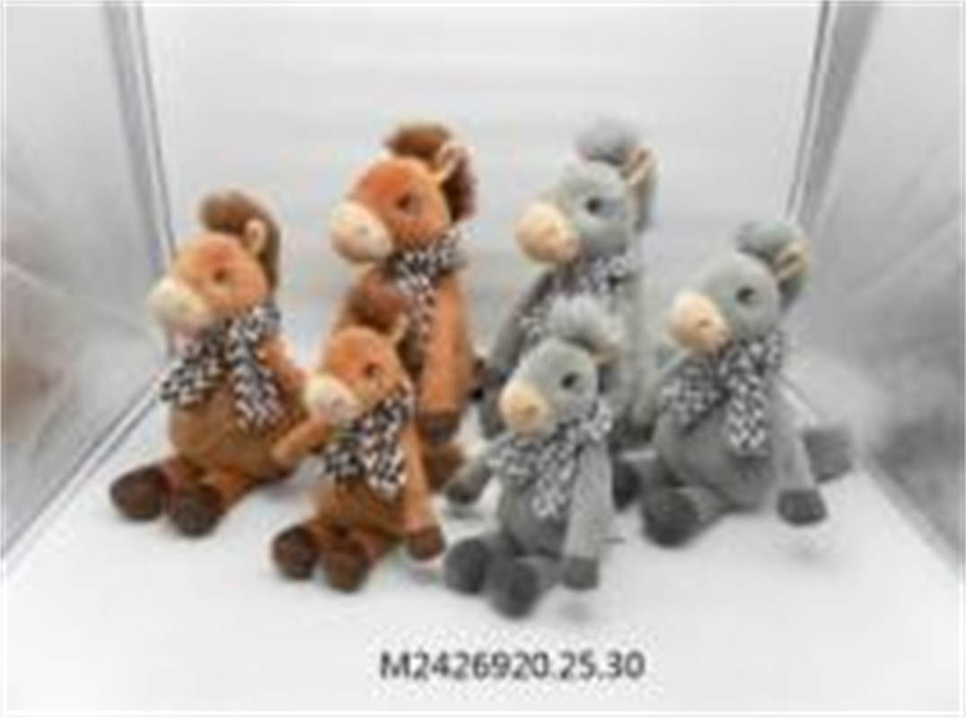 Toys, plush toys, dolls, factory direct delivery, plush toys, toys, two-color horse dolls, factory direct delivery details Picture