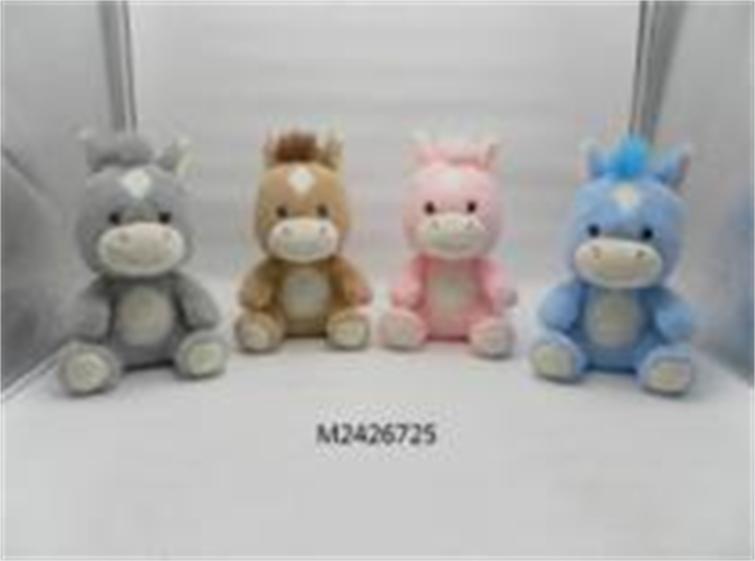 Toys, plush toys, doll factory, direct delivery of figurines, toys, four-color horse dolls