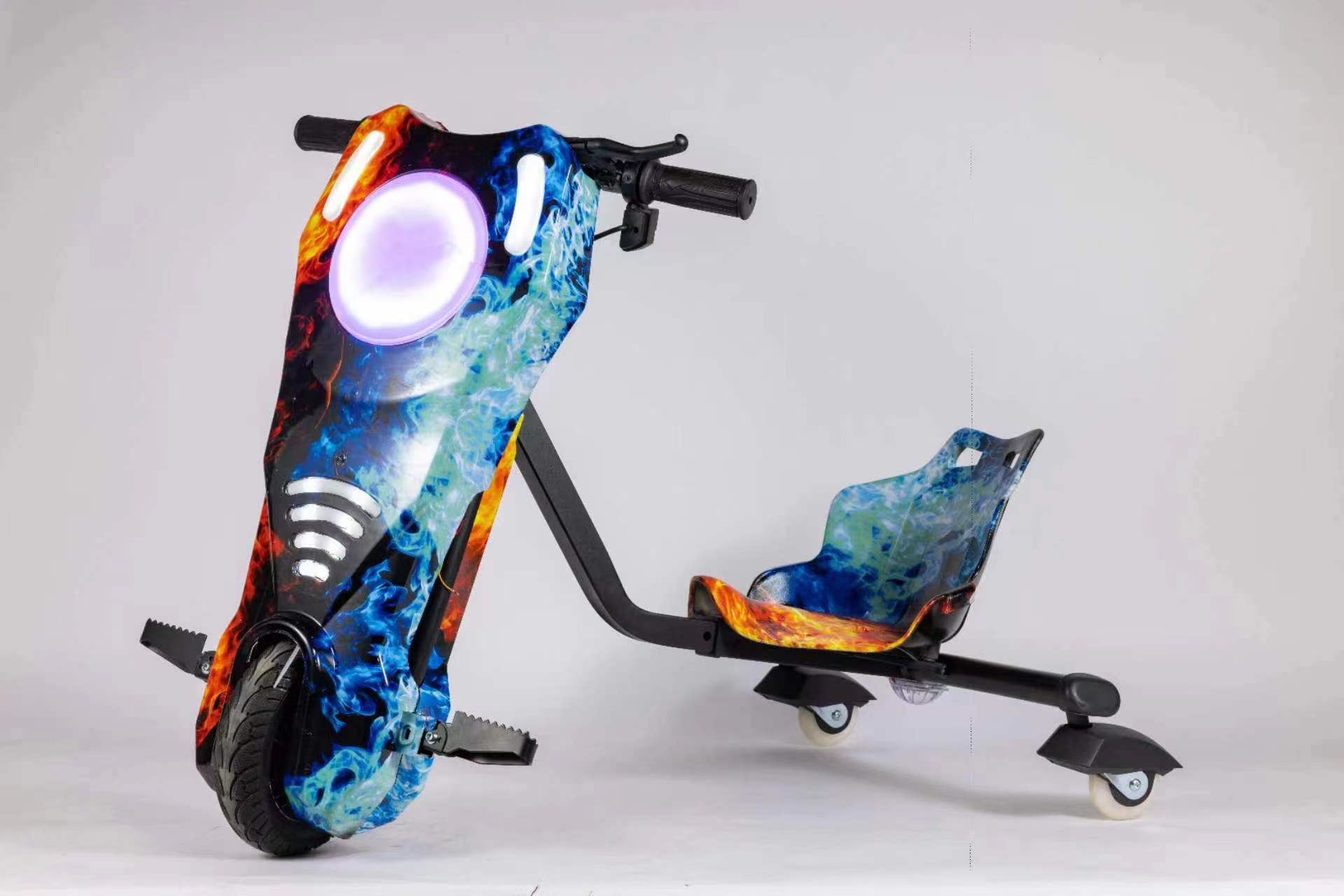 Children's three-wheeled bicycles, safety and anti-drop bikes, kids' bicycles, strollers, baby learning cycling tools, three-wheeled drift bikes, children's bikes, lightweight and durable details Picture