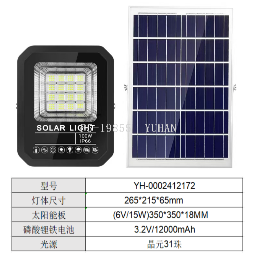 Led Solar Floodlight Floodlight Road Light Outdoor Household Patio Waterproof Light details Picture
