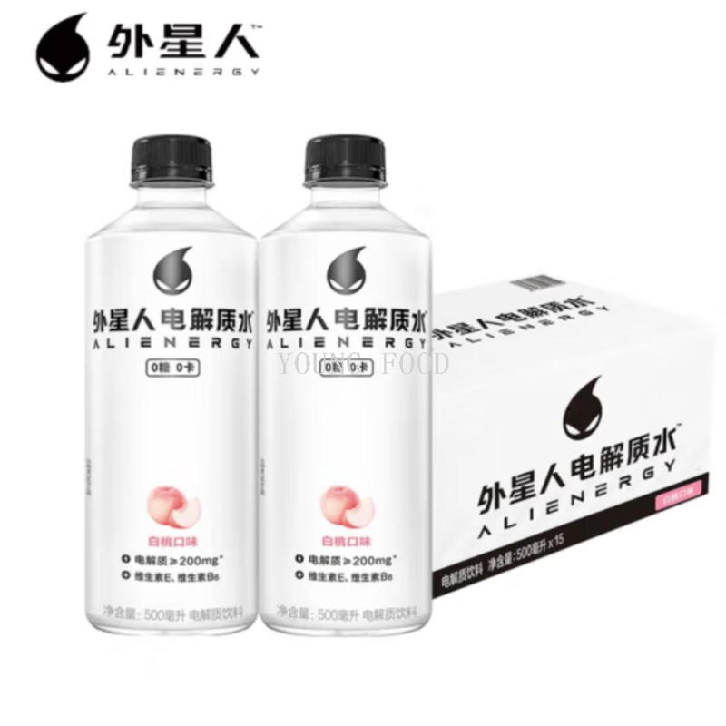 包邮批发！外星人电解质水白桃青柠500ml无蔗糖饮料