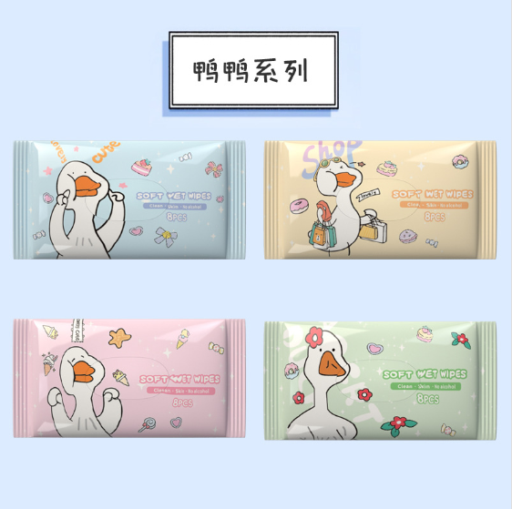 家清品牌个护纸品系列 一次性湿纸巾 纸巾湿巾二合一 酒精湿纸巾 温和清洁 护肤卫生巾 快速吸收不刺激详情8