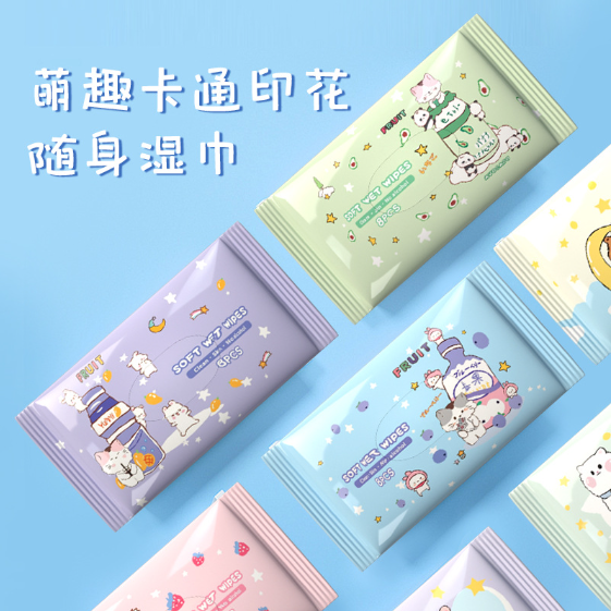 家清品牌个护纸品系列 一次性湿纸巾 纸巾湿巾二合一 酒精湿纸巾 温和清洁 护肤卫生巾 快速吸收不刺激详情5