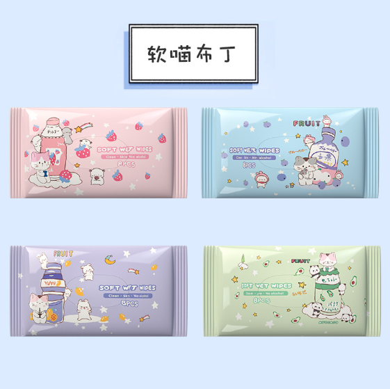 家清品牌个护纸品系列 一次性湿纸巾 纸巾湿巾二合一 酒精湿纸巾 温和清洁 护肤卫生巾 快速吸收不刺激详情7