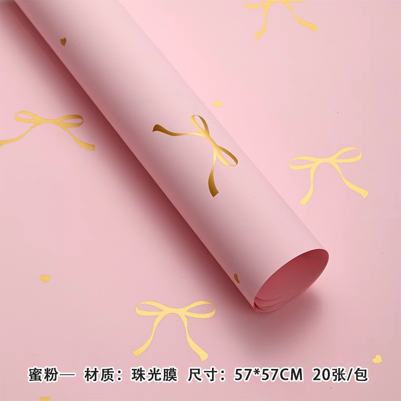 Pengfa Packaging Factory Store's new Mother's Day product, Tongxin Knot, Flower bouquet wrapping paper, rose and carnation bouquet floral art wrapping paper, thickened waterproof Ouya paper, flower packaging with Tongxin Paper, True Heart Flower detail image 11