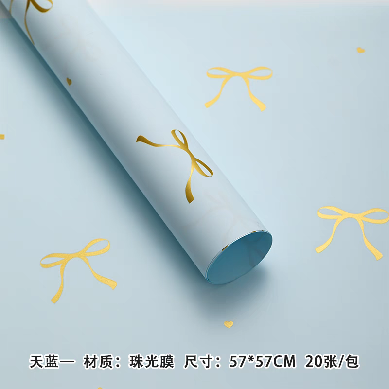 Pengfa Packaging Factory Store's new Mother's Day product, Tongxin Knot, Flower bouquet wrapping paper, rose and carnation bouquet floral art wrapping paper, thickened waterproof Ouya paper, flower packaging with Tongxin Paper, True Heart Flower detail image 9