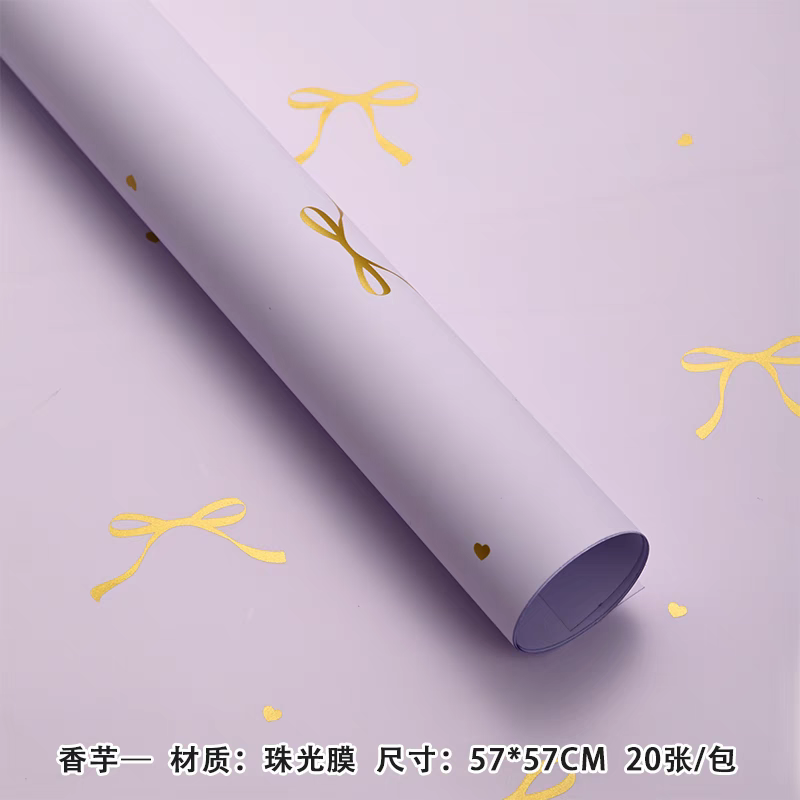 Pengfa Packaging Factory Store's new Mother's Day product, Tongxin Knot, Flower bouquet wrapping paper, rose and carnation bouquet floral art wrapping paper, thickened waterproof Ouya paper, flower packaging with Tongxin Paper, True Heart Flower detail image 5