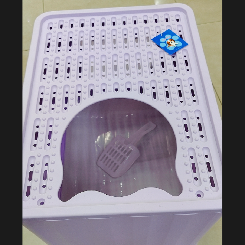 Pet supplies Fully enclosed foldable litter box Drawer type cat toilet spatter-proof cat supplies Application Scenario