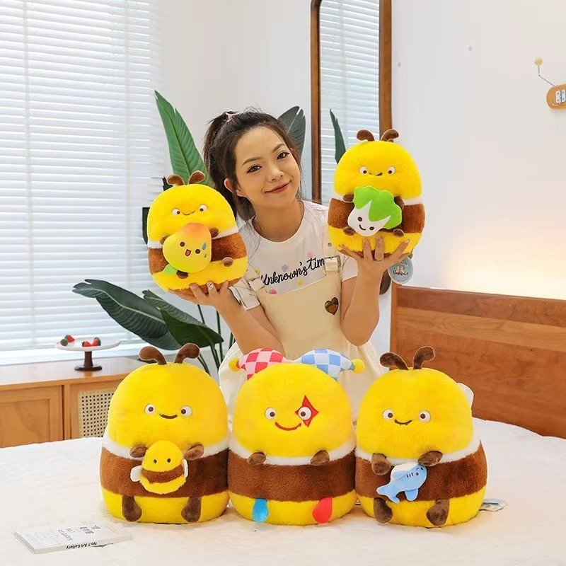 玩具毛绒玩具玩偶工厂直发公仔玩具可爱小蜜蜂公仔玩偶工厂直发