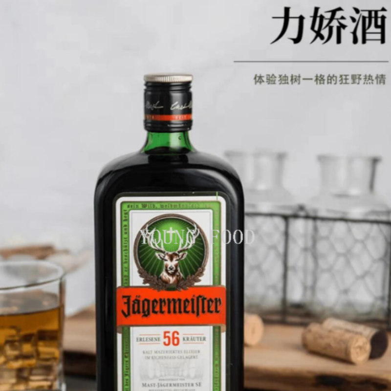 包邮！德国野格圣鹿利口酒700ml YOUNG FOOD余震进口鸡尾酒基酒产品图