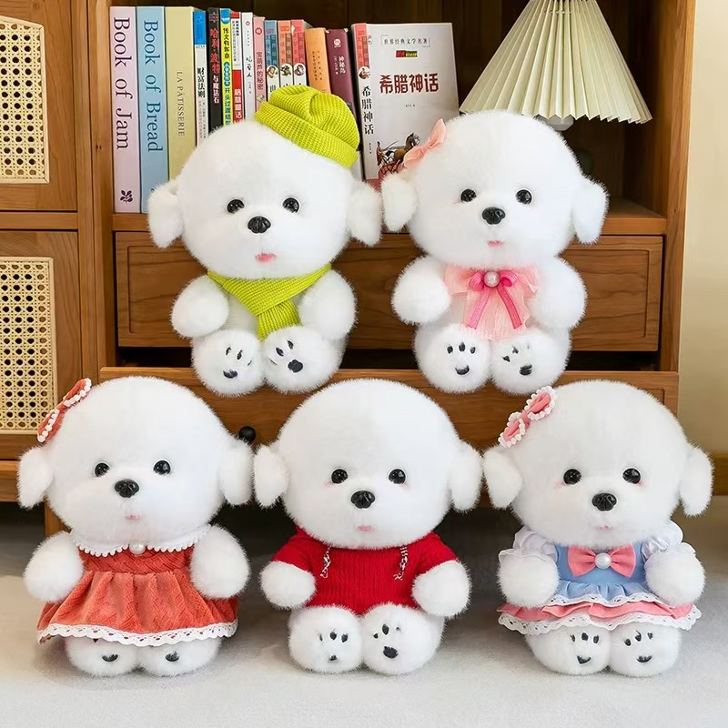Toys, plush toys, doll factory direct delivery, doll toys, silver blue mink, 5 types of puppy dolls, doll factory direct delivery Application Scenario