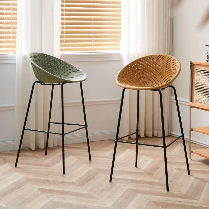 Nordic ins popular backrest light luxury bar stools, bar stools, home bar stools, modern and simple high stools, bar chairs