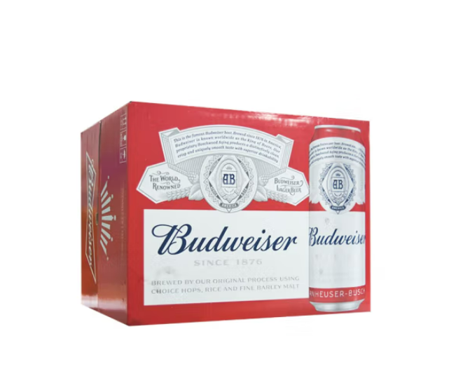 包邮！百威小麦啤酒拉罐熟啤酒黄啤酒500ml 哈喽每天休闲零食酒水详情4