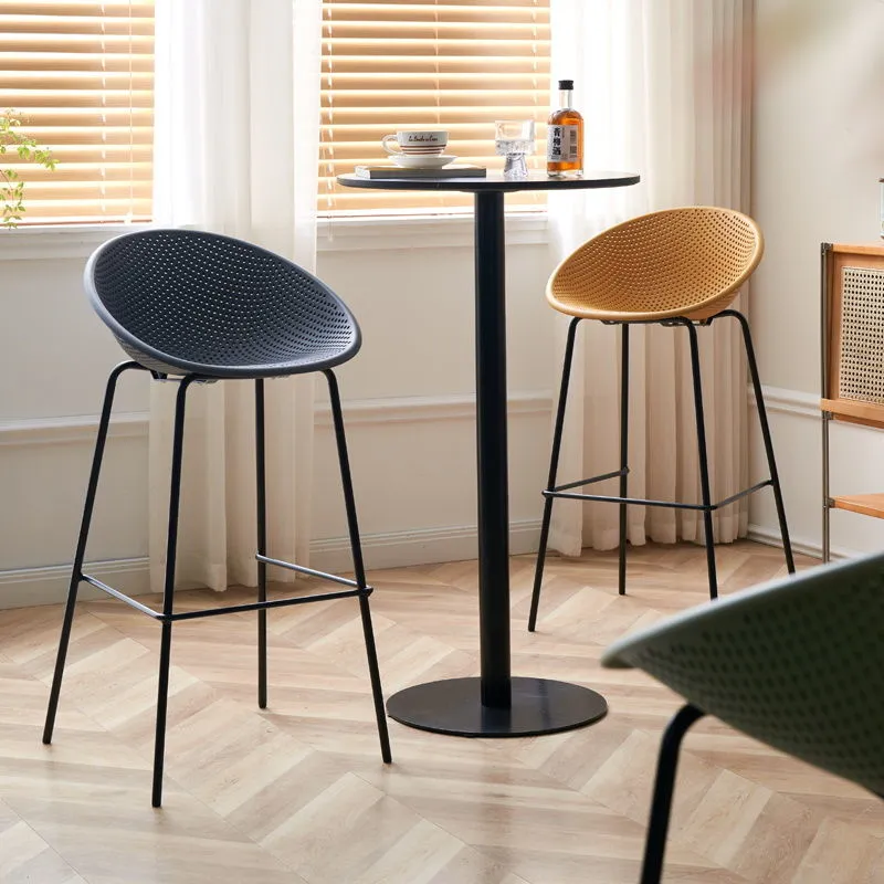Nordic ins popular backrest light luxury bar stools, bar stools, home bar stools, modern and simple high stools, bar chairs details Picture