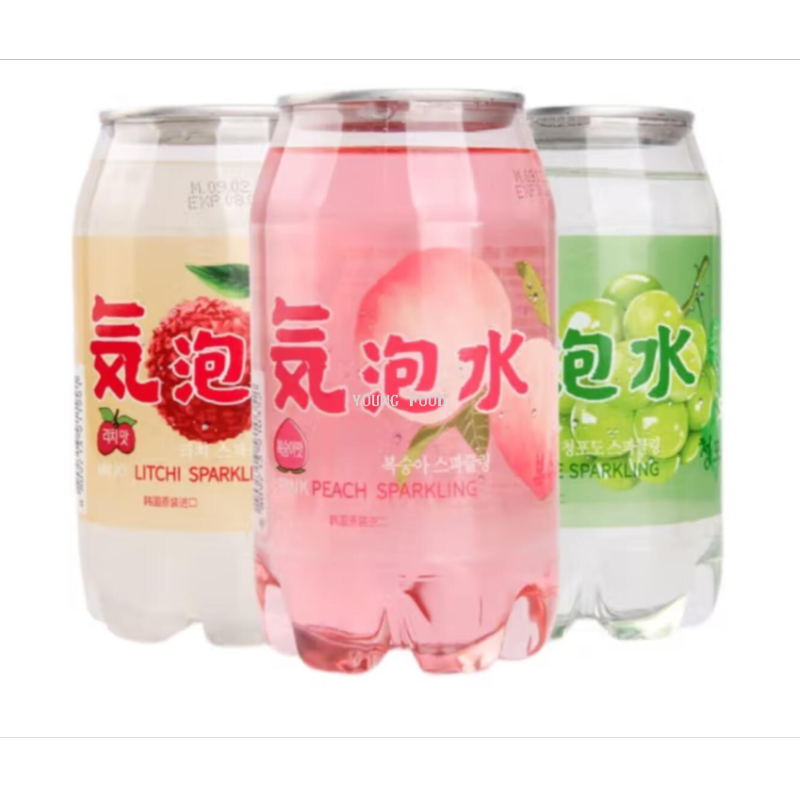 包邮！韩国熊古屋果味汽水350ml 洋什铺ALOE LIV休闲食品进口饮料